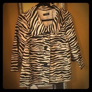 ***SOLD***** Zebra swing jacket